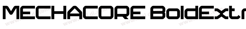 MECHACORE BoldExtraE字体转换